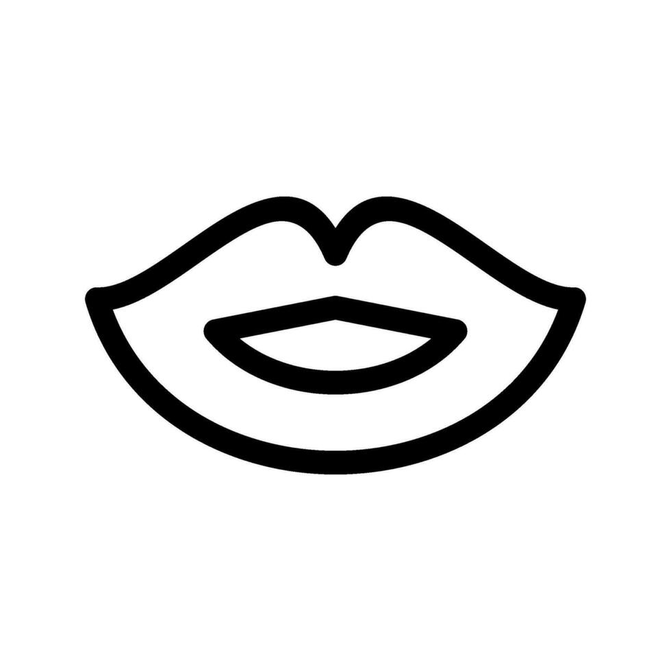 glänzend Lippen Symbol Vektor Symbol Design Illustration