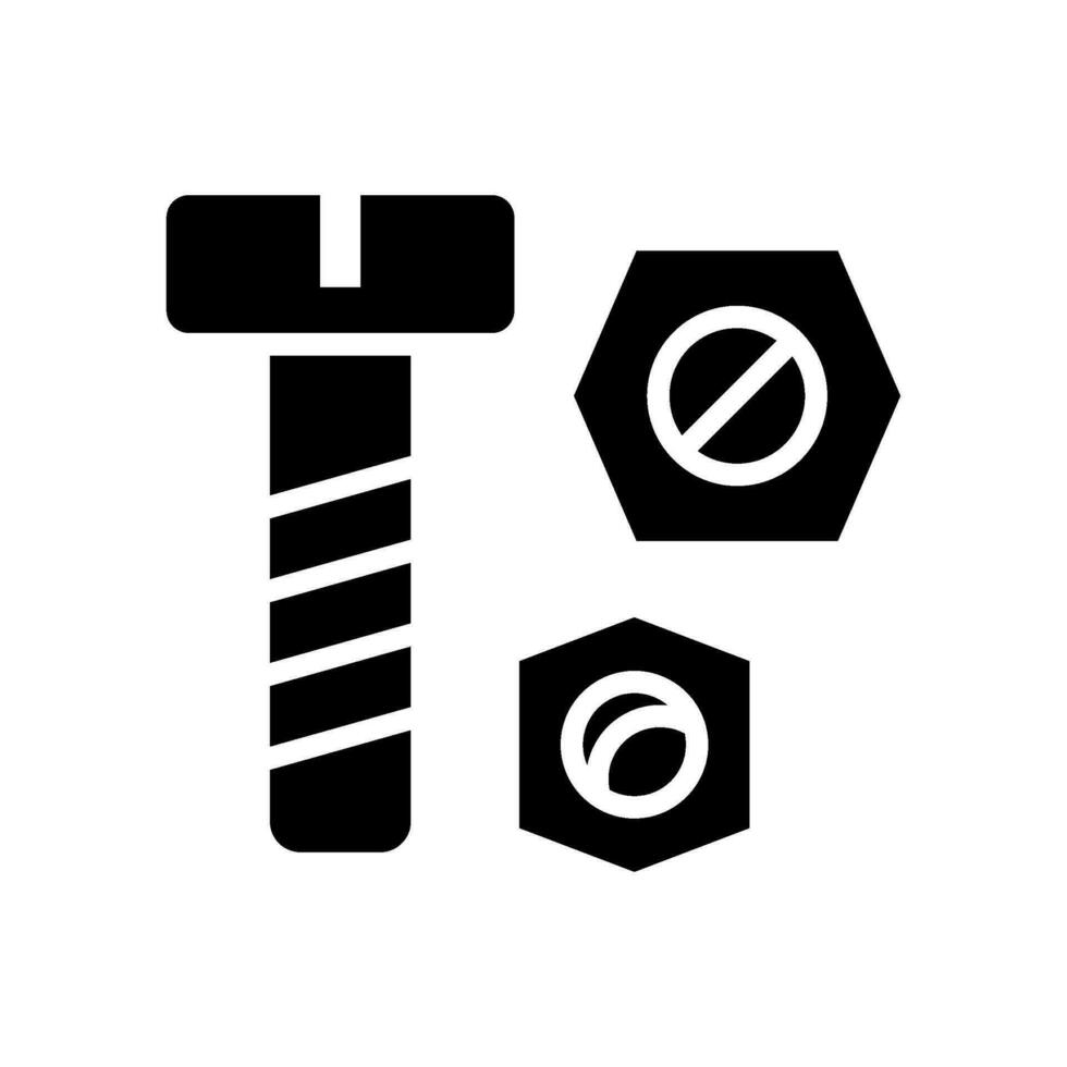 nöt bult ikon vektor symbol design illustration