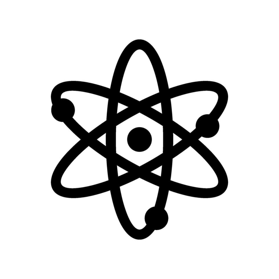 atom ikon vektor symbol design illustration