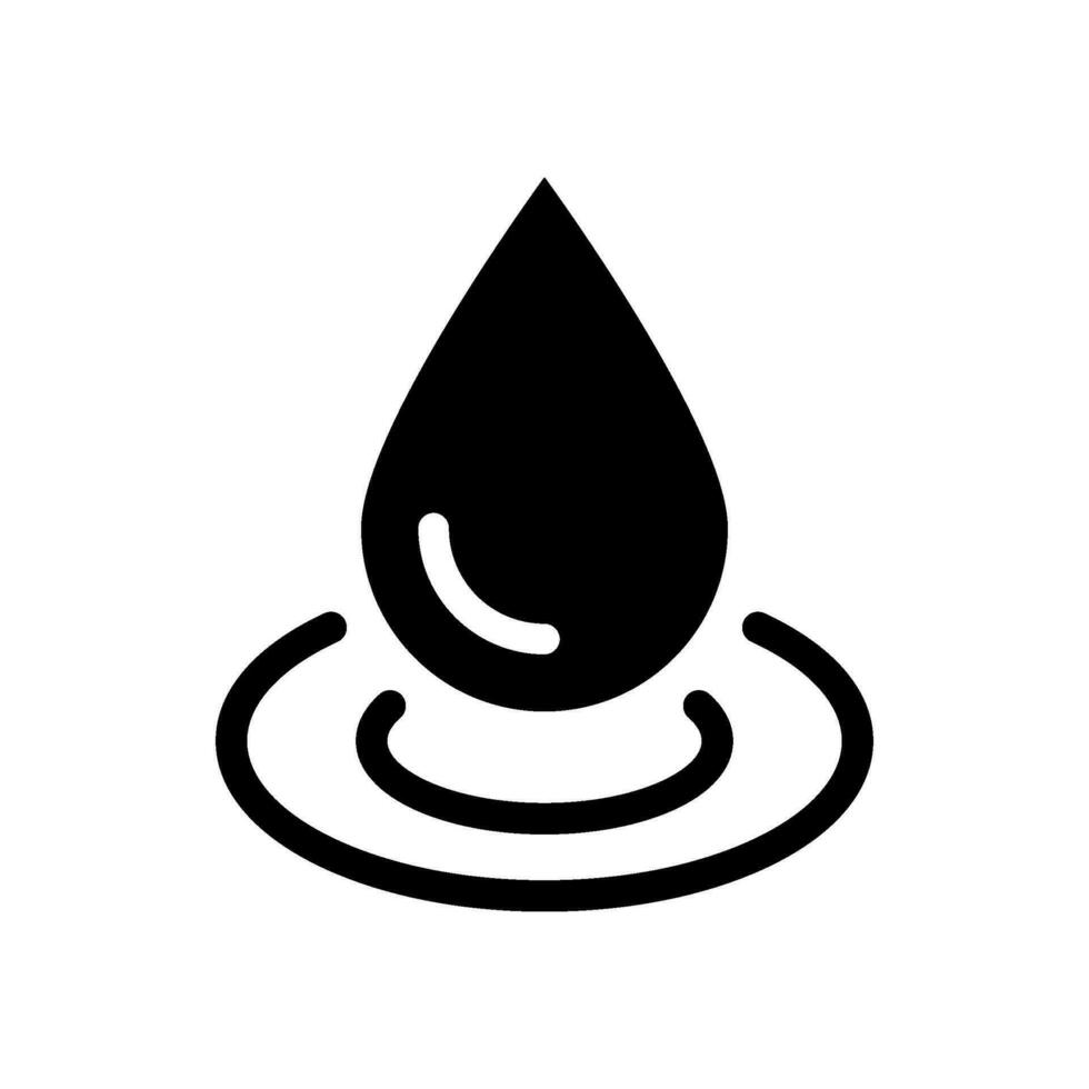 vatten släppa ikon vektor symbol design illustration