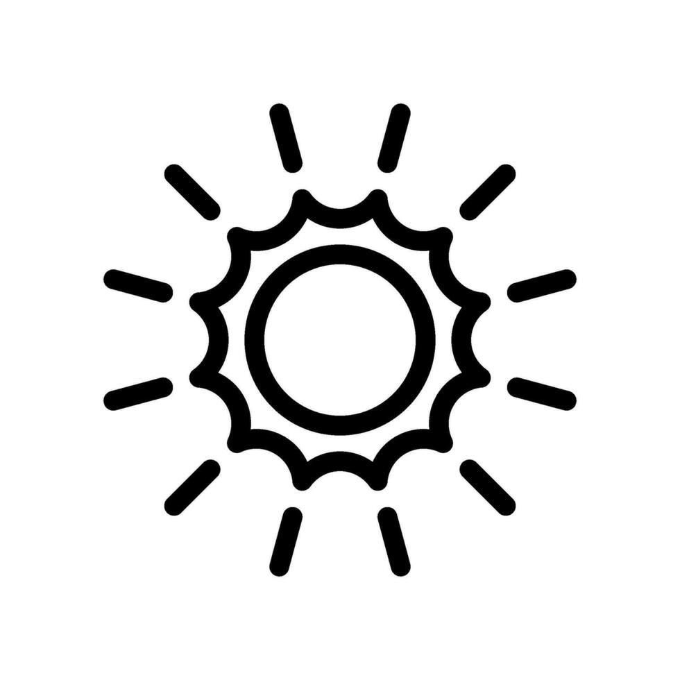 Sol ikon vektor symbol design illustration