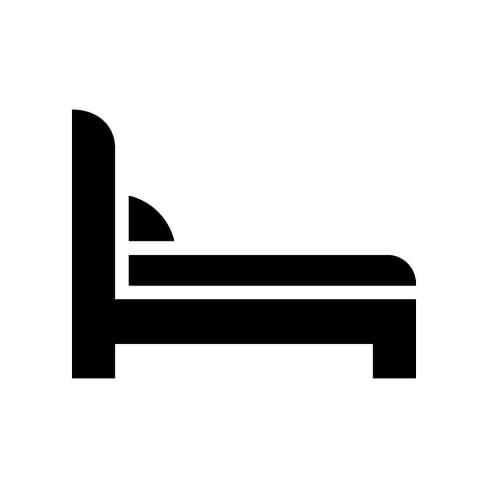 säng ikon vektor symbol design illustration