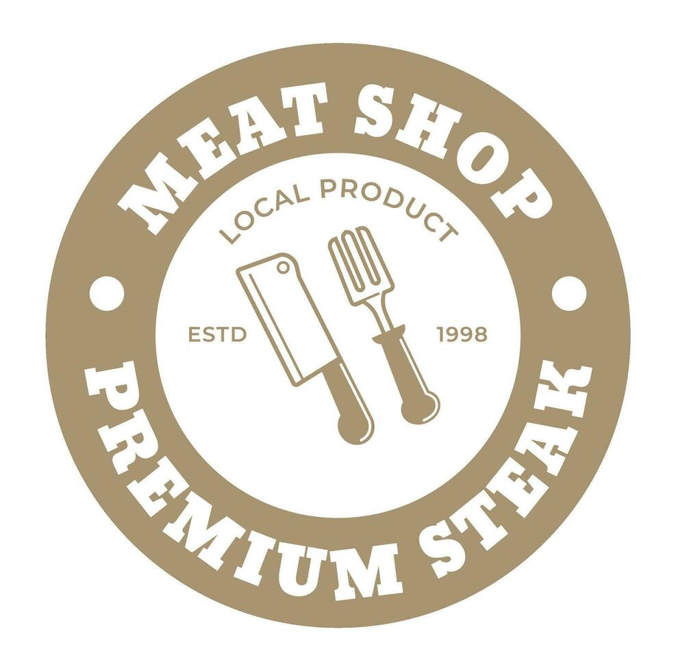 Fleisch Geschäft, Prämie Steak Qualität und Geschmack Vektor