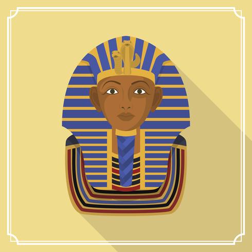 Flat Farao Figur Vektor Illustration