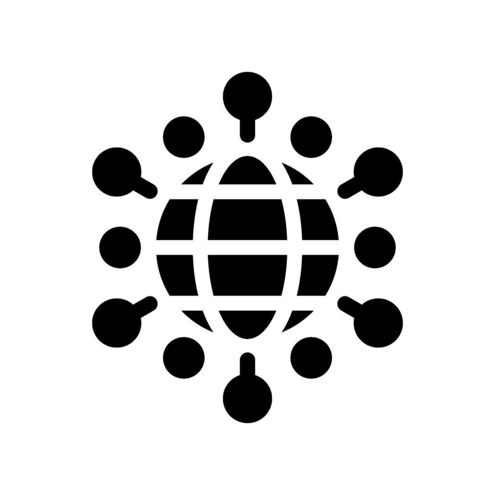 global Netzwerk Symbol Vektor Symbol Design Illustration