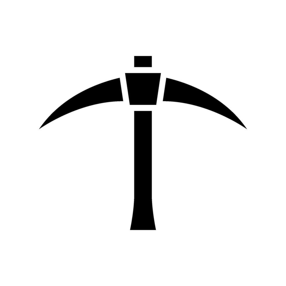 pickaxe ikon vektor symbol design illustration