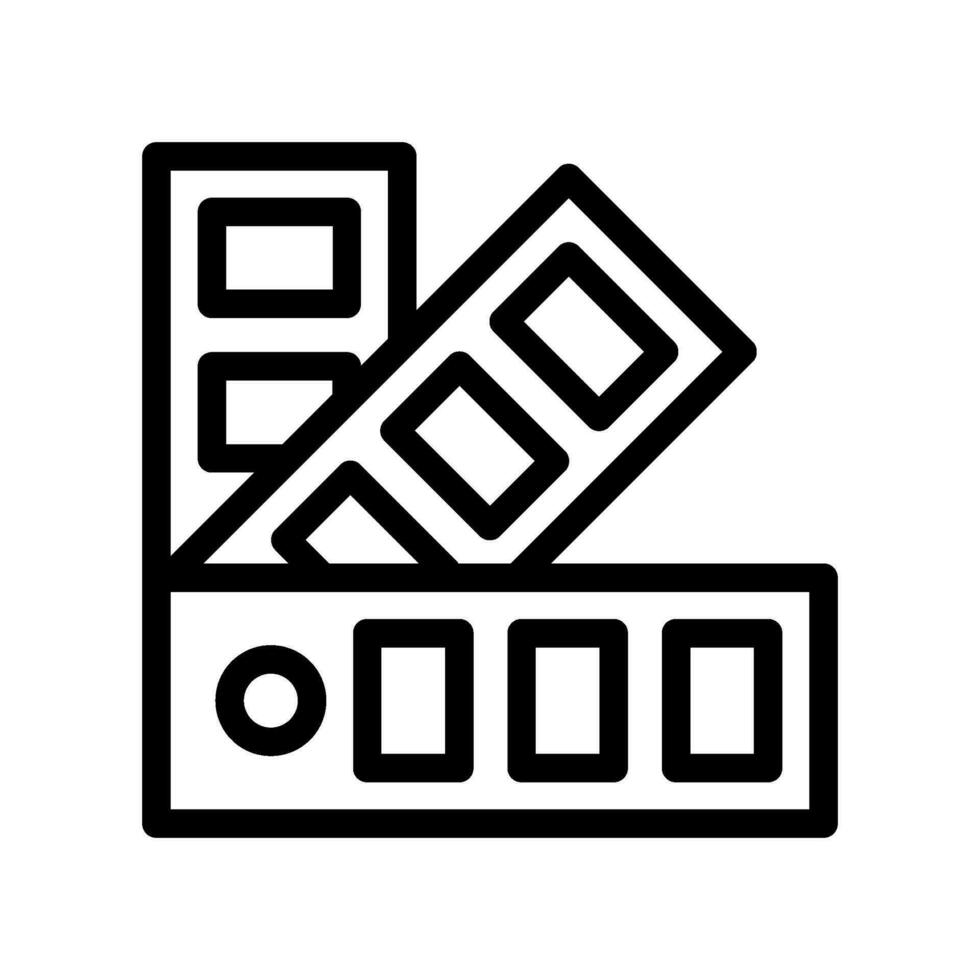 Färg palett ikon vektor symbol design illustration