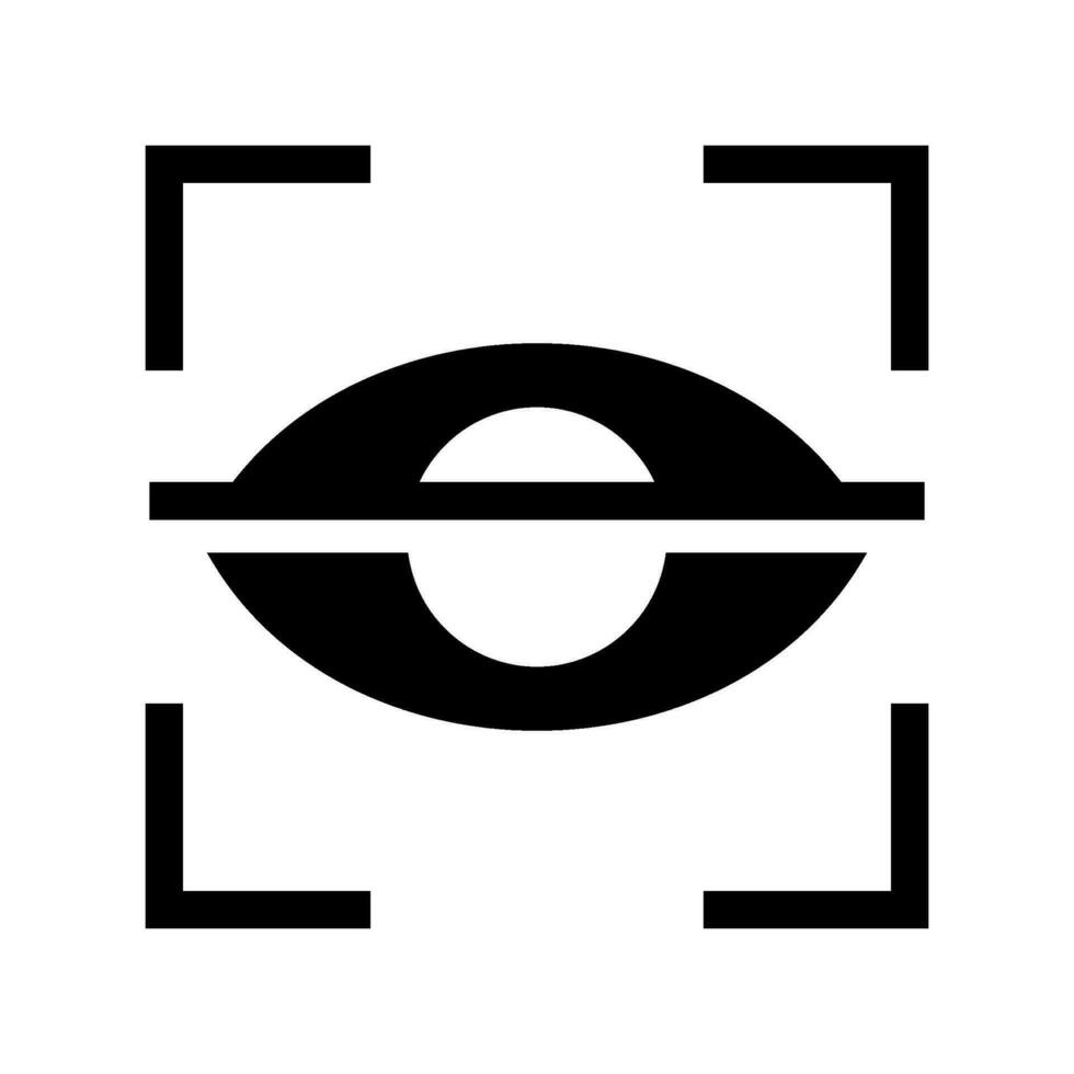 Auge Verfolgung Symbol Vektor Symbol Design Illustration