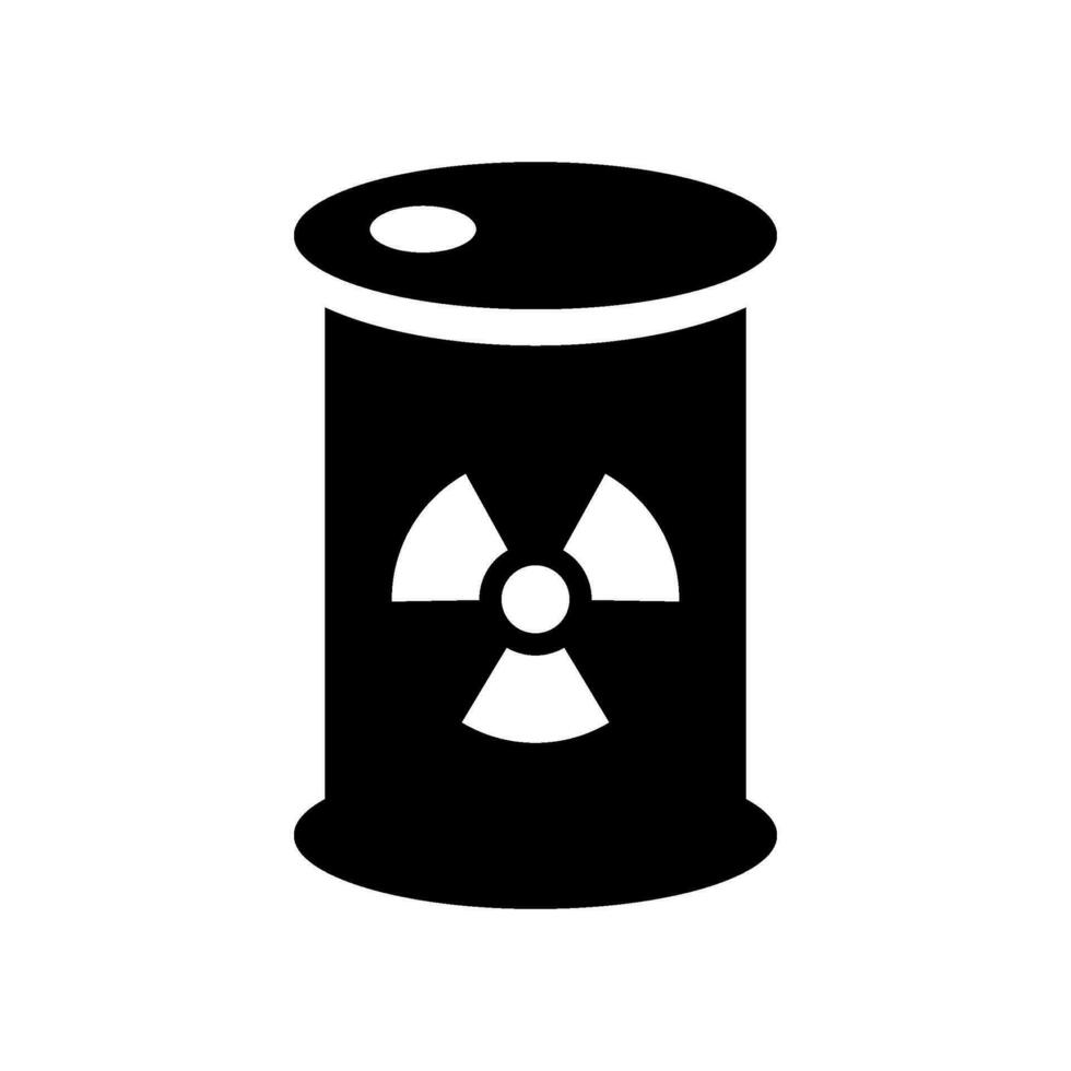 radioaktiv Fass Symbol Vektor Symbol Design Illustration