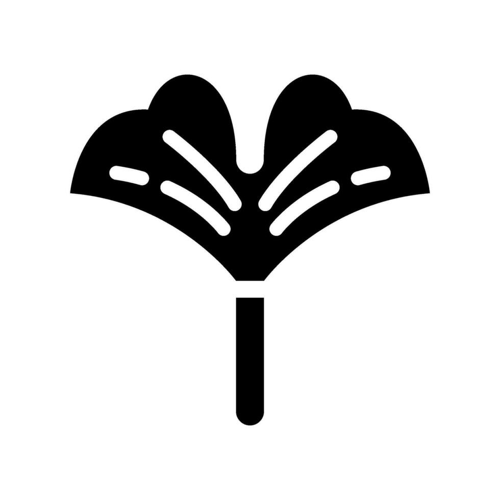 gingko ikon vektor symbol design illustration