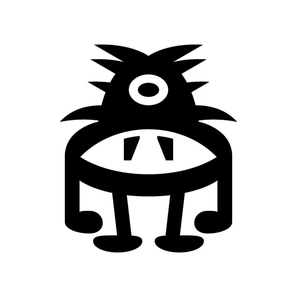 Schnecke Mail Monster- Symbol Vektor Symbol Design Illustration