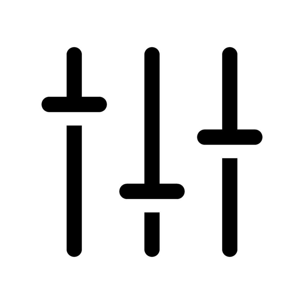 utjämnare ikon vektor symbol design illustration