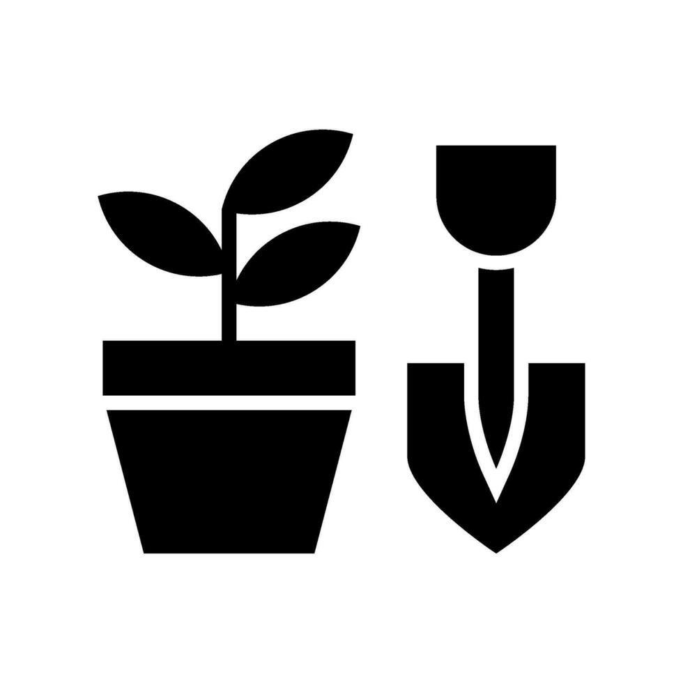 Gartenarbeit Symbol Vektor Symbol Design Illustration