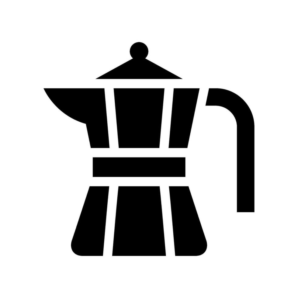 kaffe pott ikon vektor symbol design illustration