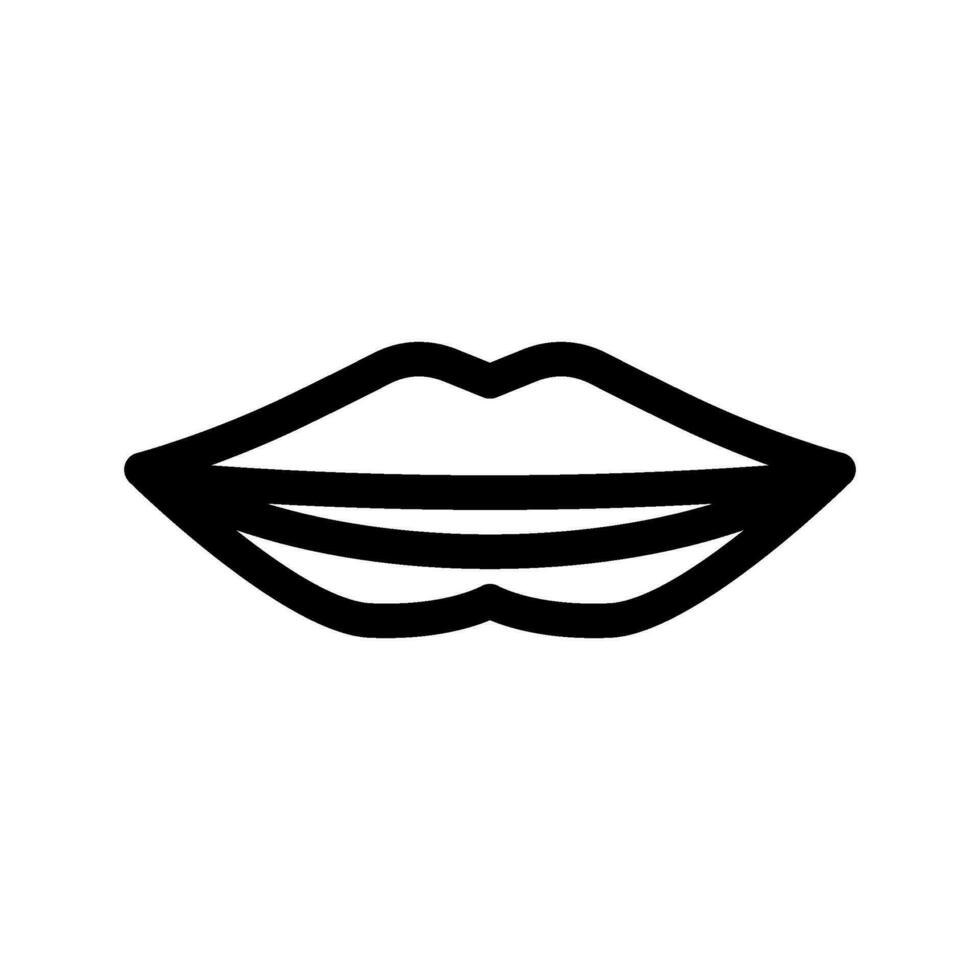 Lippen Symbol Vektor Symbol Design Illustration