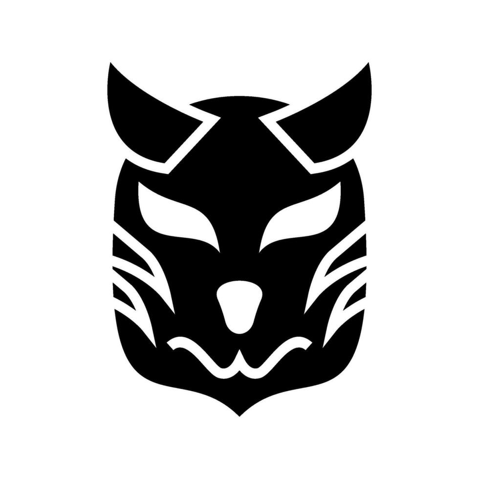 demon mask ikon vektor symbol design illustration