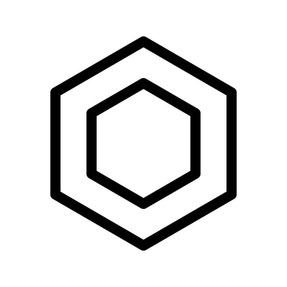 Hexagon Symbol Vektor Symbol Design Illustration
