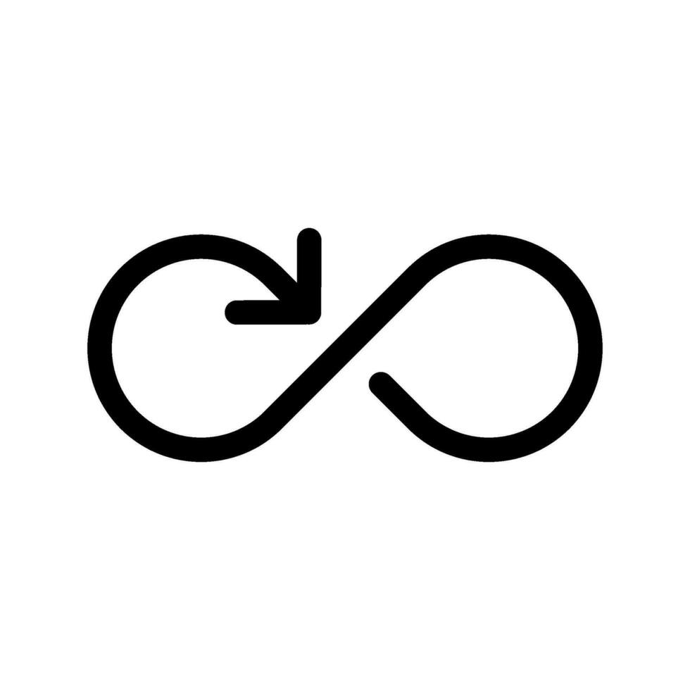 Unendlichkeit Symbol Vektor Symbol Design Illustration