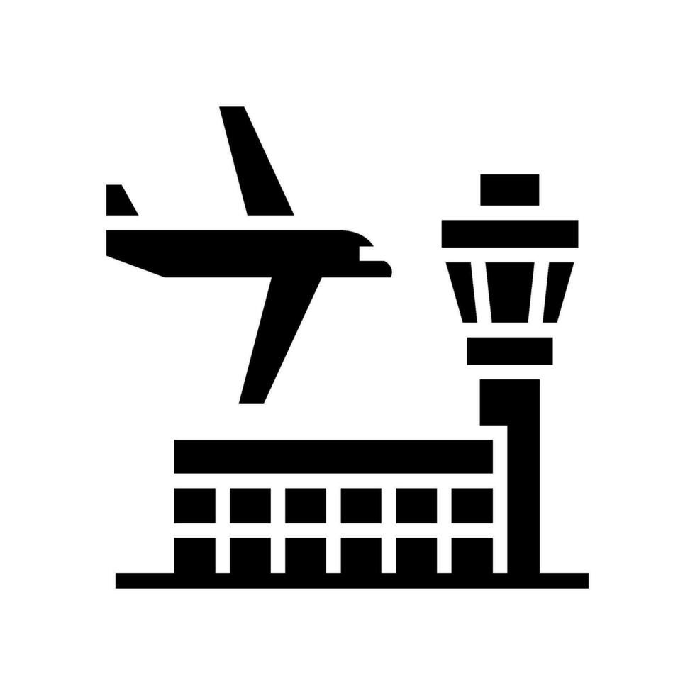 flygplats ikon vektor symbol design illustration