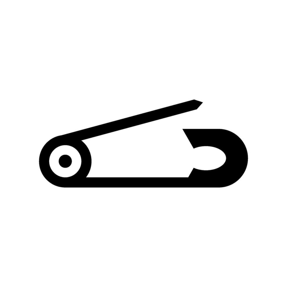 säkerhet stift ikon vektor symbol design illustration