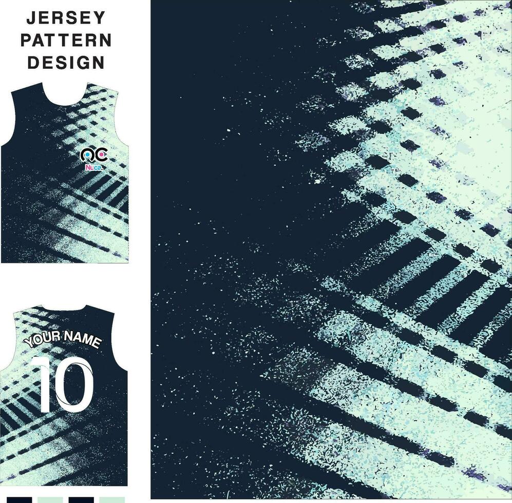abstrakt Kunst Konzept Vektor Jersey Muster Vorlage zum Drucken oder Sublimation Sport Uniformen Fußball Volleyball Basketball E-Sport Radfahren und Angeln kostenlos Vektor.
