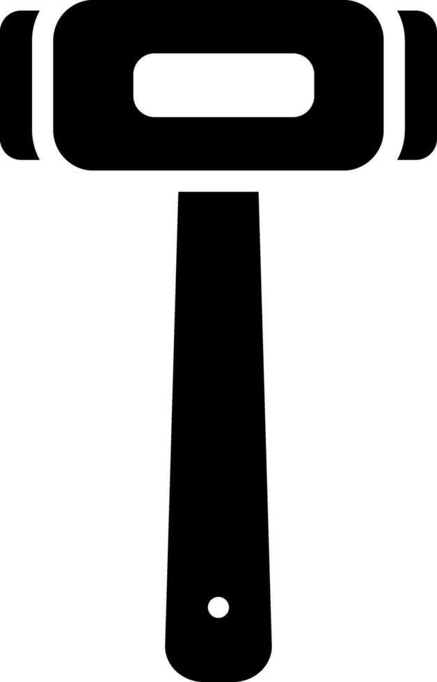 solide Symbol zum Hammer vektor