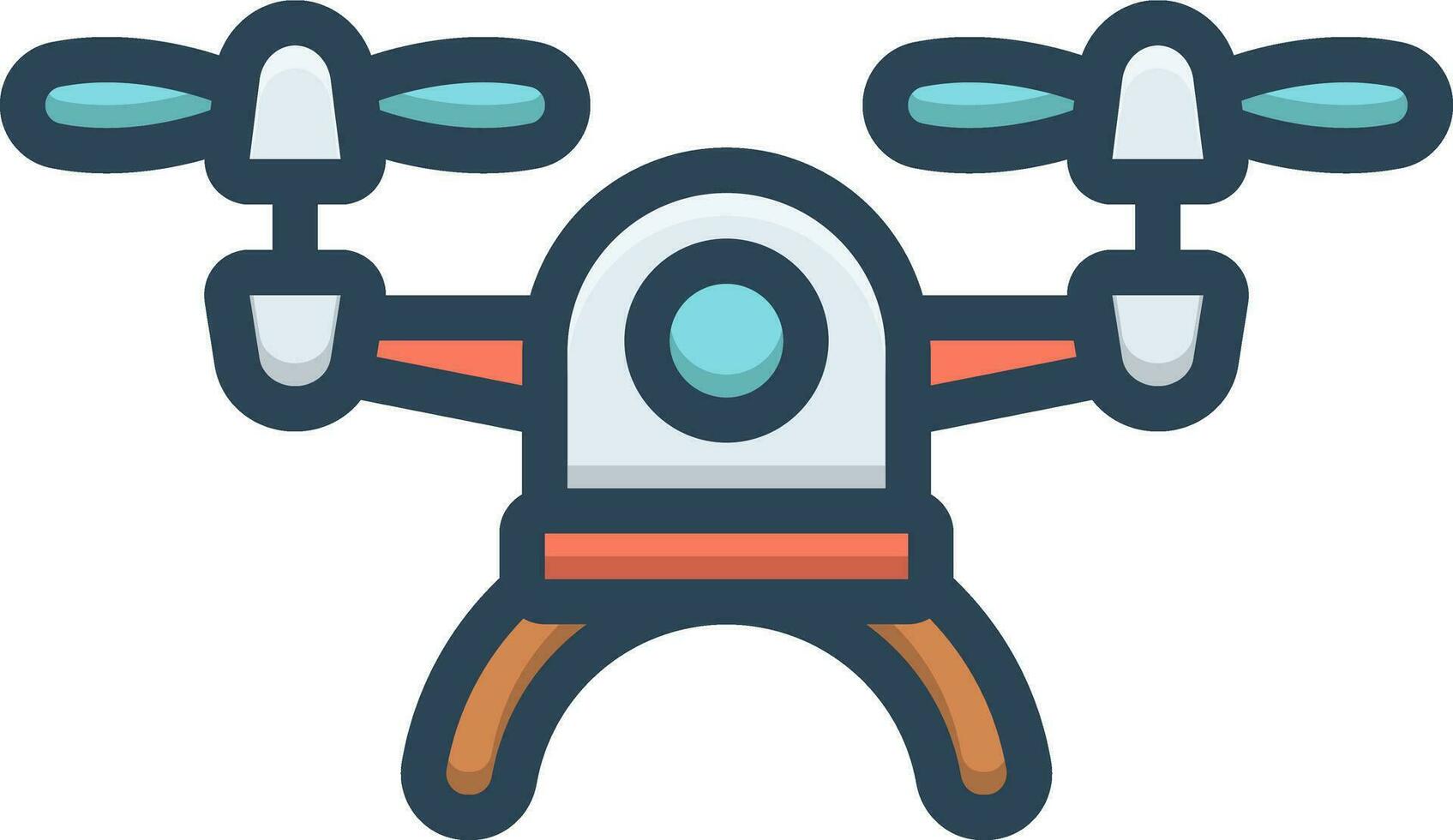 Farbe Symbol zum Drohne vektor