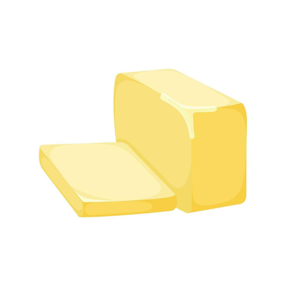 mjölk produkt naturlig ingrediens Smör eller margarin ikon, begrepp tecknad serie organisk mejeri frukost mat vektor illustration, isolerat på vit.