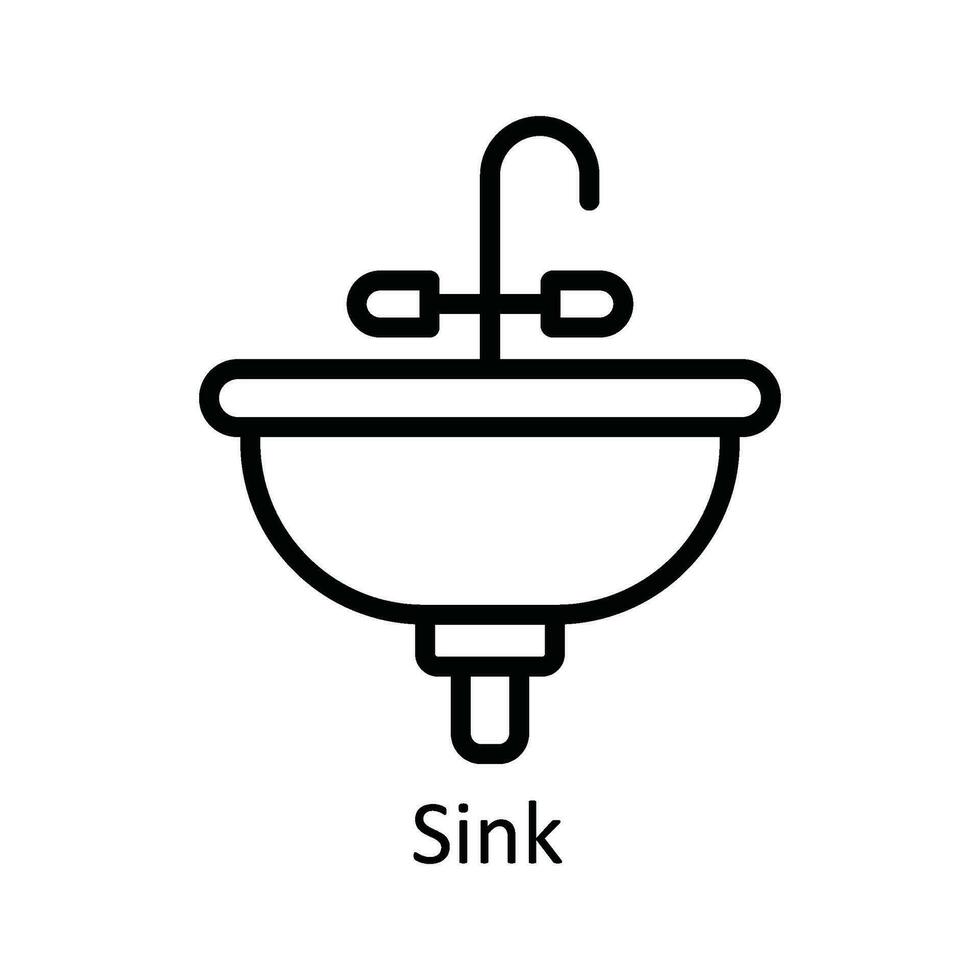 handfat vektor översikt ikon design illustration. kök och Hem symbol på vit bakgrund eps 10 fil