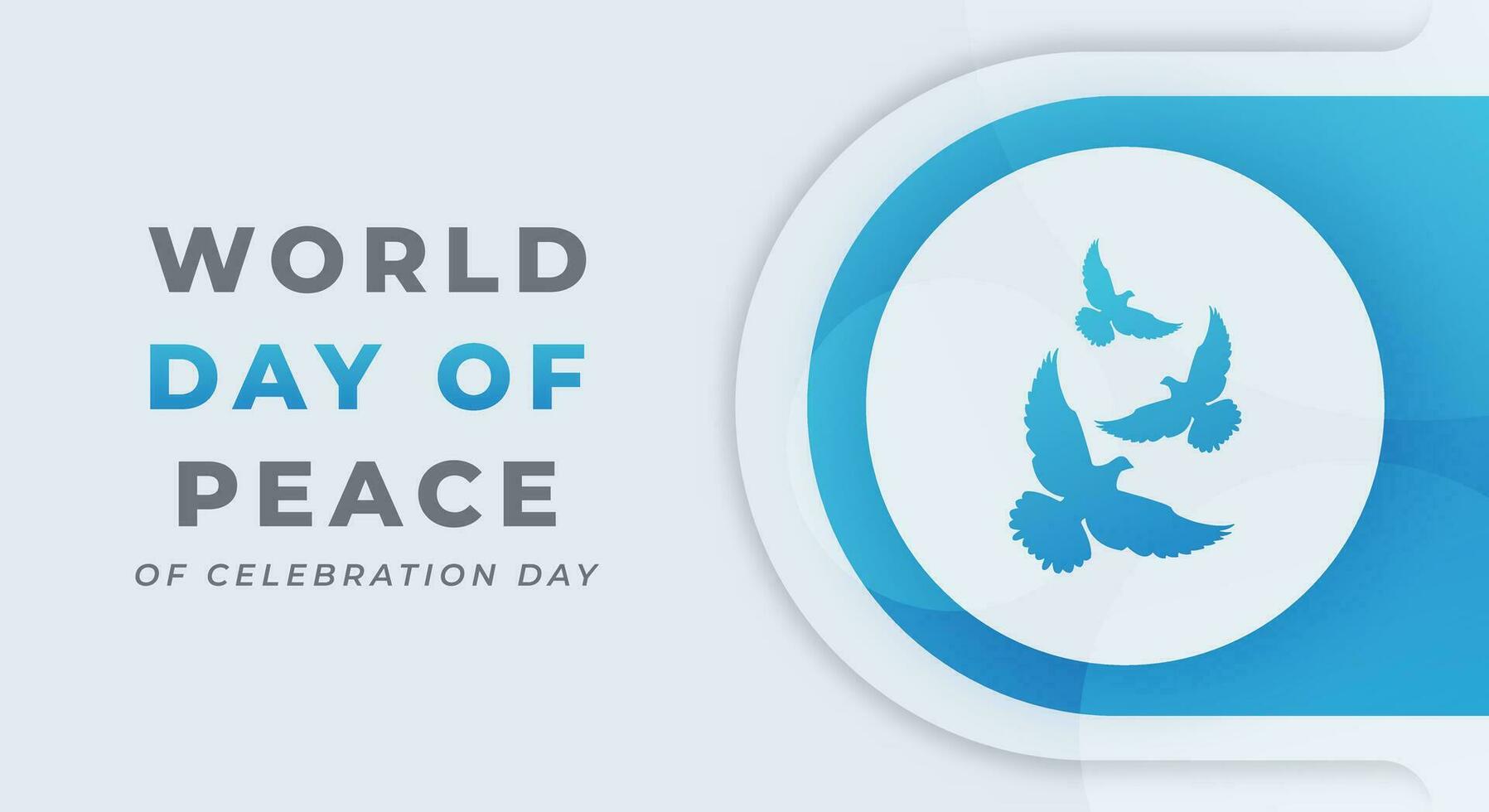 värld fred dag firande vektor design illustration för bakgrund, affisch, baner, reklam, hälsning kort