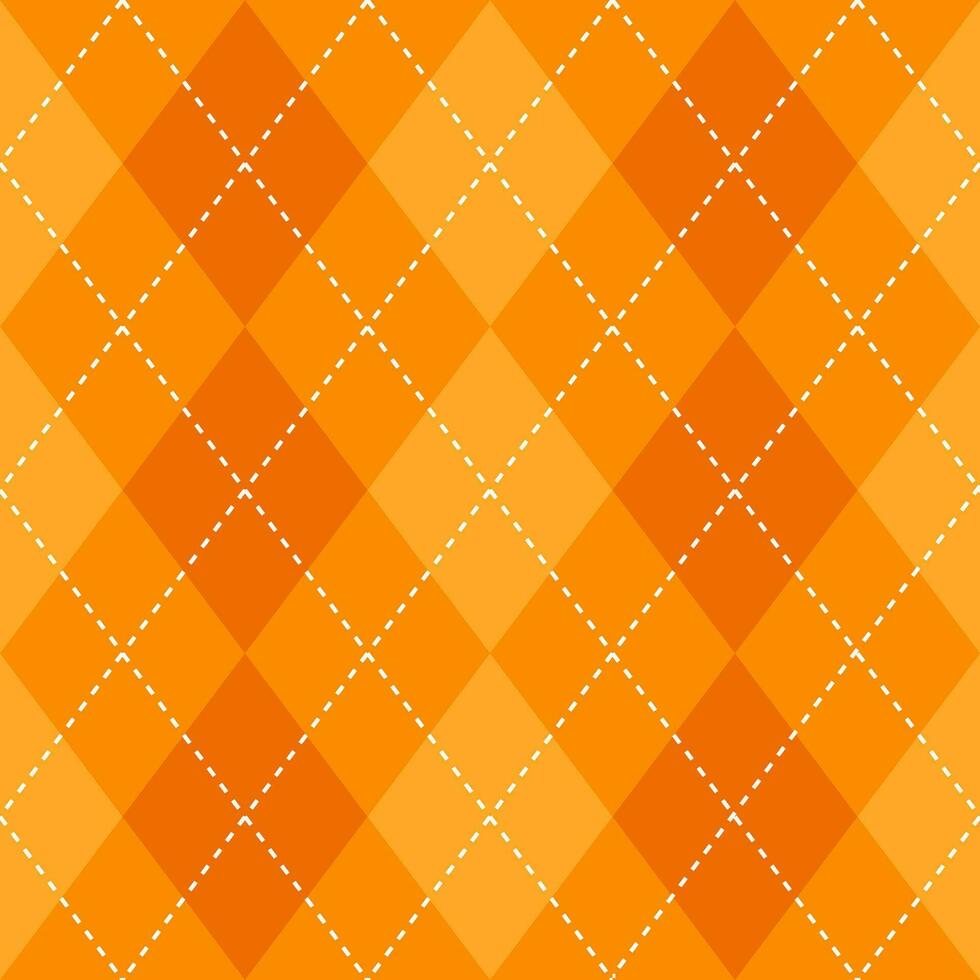 Argyle Vektor Muster. Argyle Muster. Orange Argyle Muster. nahtlos geometrisch Muster zum Kleidung, Verpackung Papier, Hintergrund, Hintergrund, Geschenk Karte, Pullover.