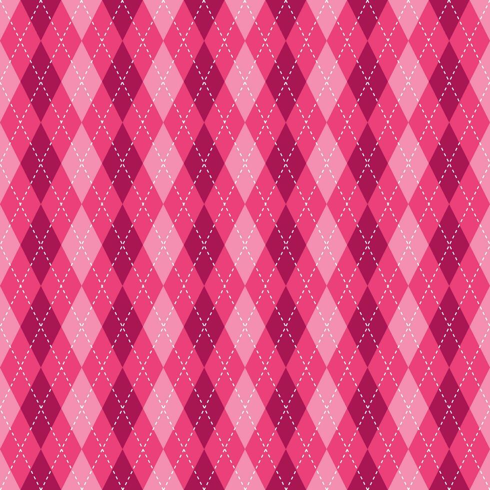 Argyle Vektor Muster. Argyle Muster. Rosa Argyle Muster. nahtlos geometrisch Muster zum Kleidung, Verpackung Papier, Hintergrund, Hintergrund, Geschenk Karte, Pullover.