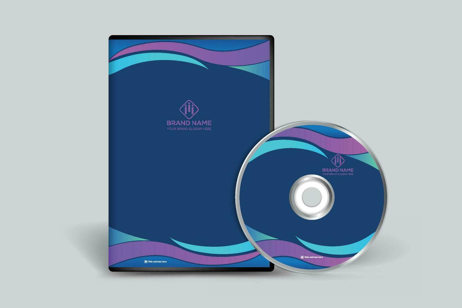 Blau Farbe DVD Startseite Design vektor