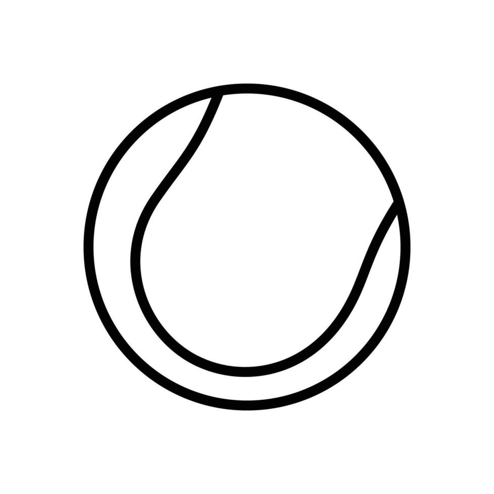 tennis boll ikon vektor design mall i vit bakgrund