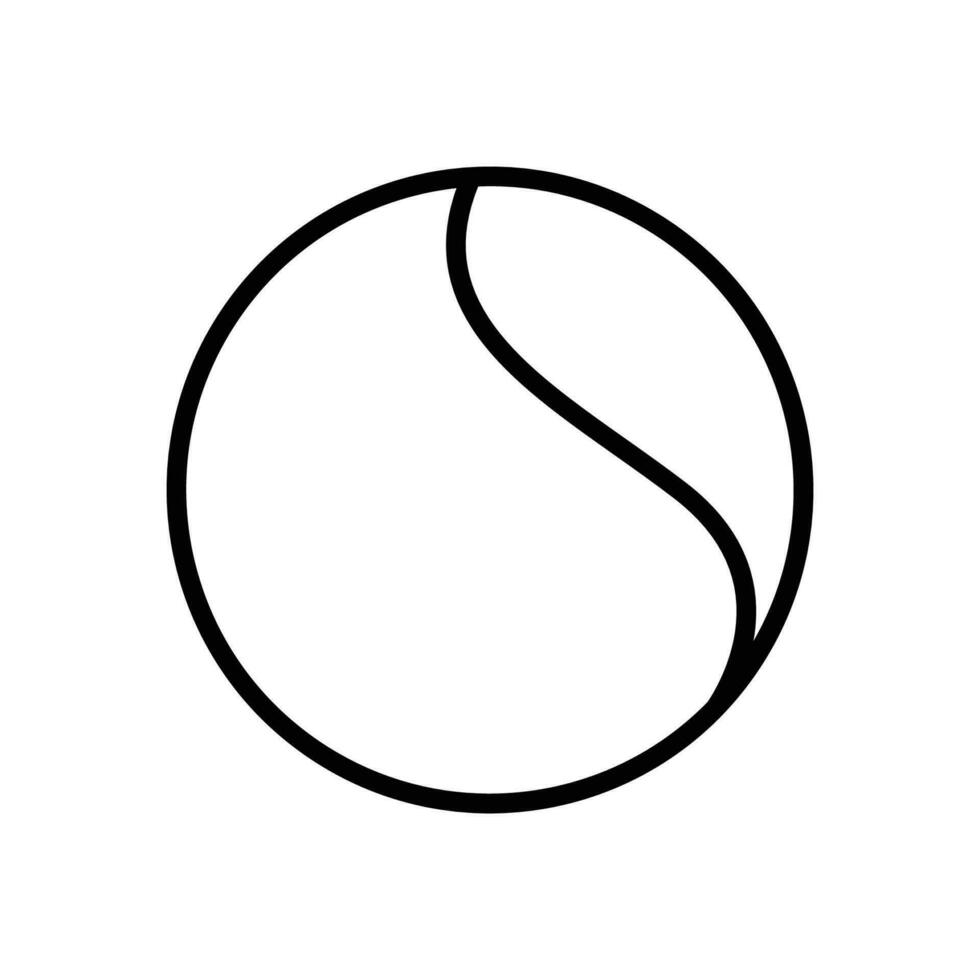 Tennis Ball Symbol Vektor Design Vorlage im Weiß Hintergrund