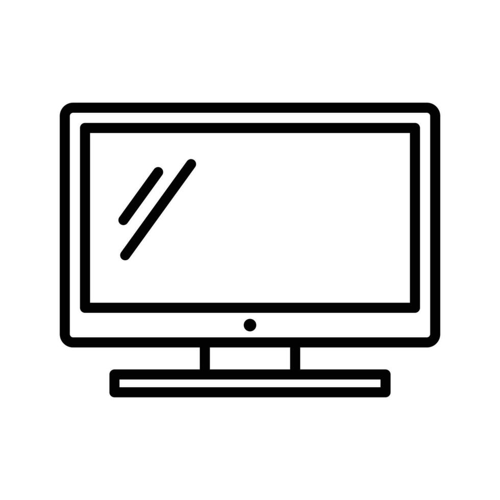 tv ikon vektor design mall i vit bakgrund