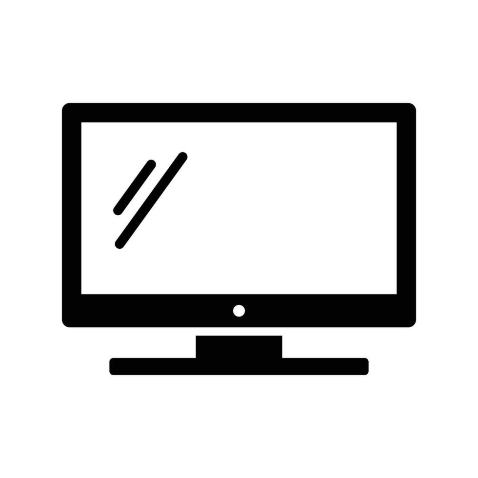 tv ikon vektor design mall i vit bakgrund