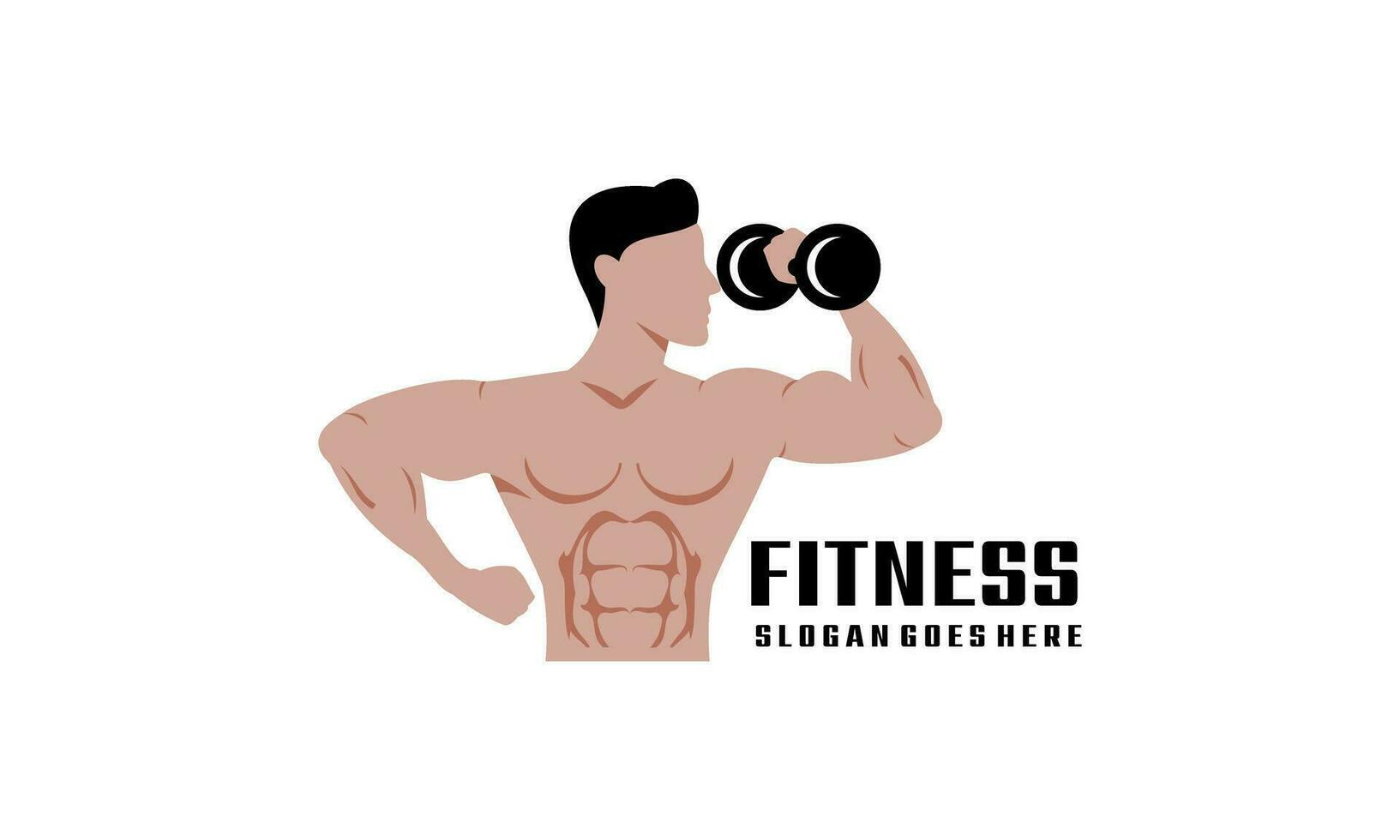 Fitness Logo Design Vorlage Design zum Fitnessstudio vektor