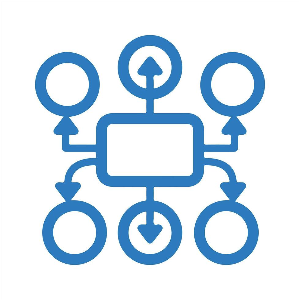 Geschäft Strategie Symbol. Vektor und Glyphe