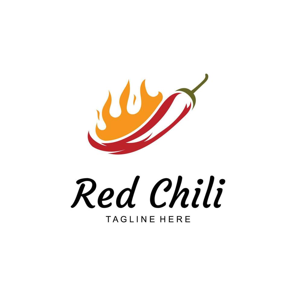 würzig rot Chili Logo Symbol vektor