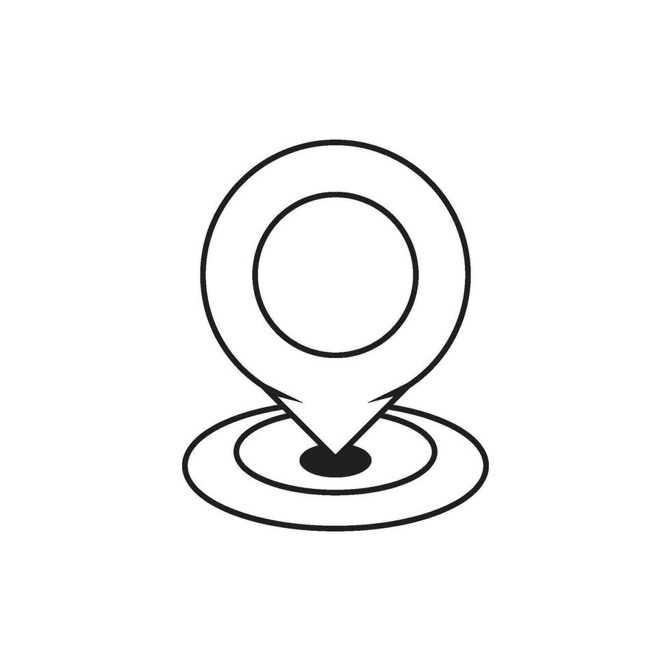 Ort Punkt Vektor Symbol Design