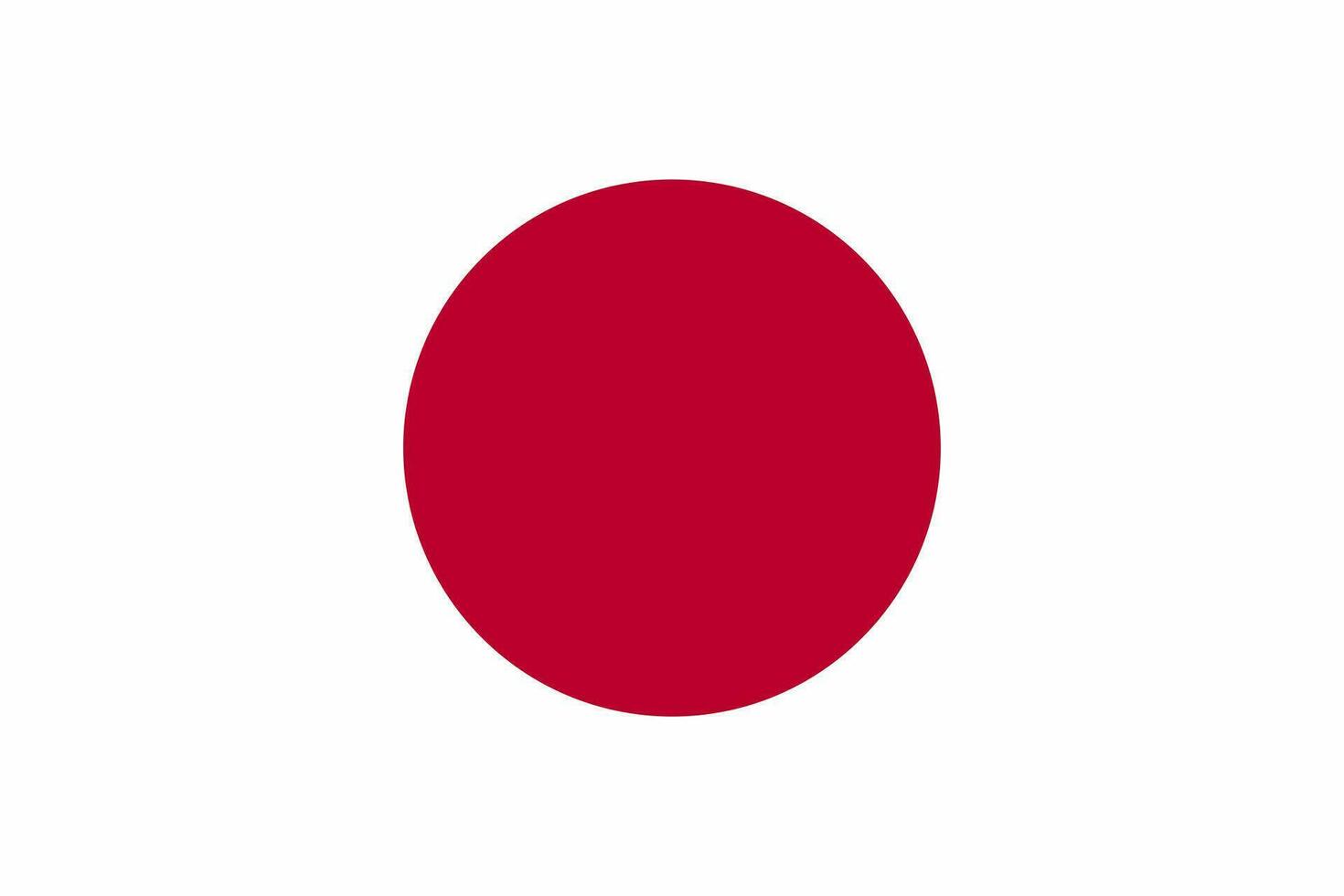 Japan Flagge. Vektor Illustration