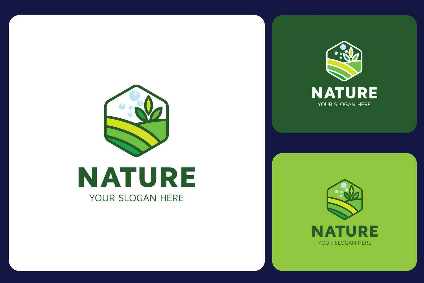 Natur-Logo-Design-Vorlage vektor