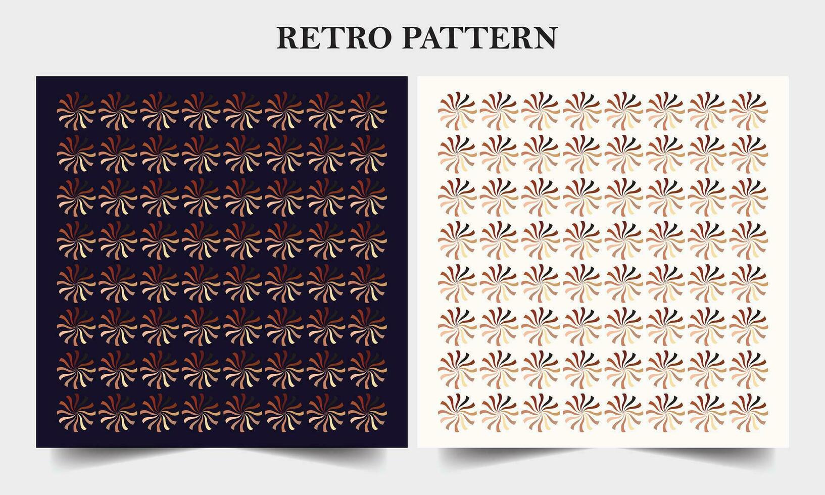 retro mönster design för bakgrund och tyg vektor