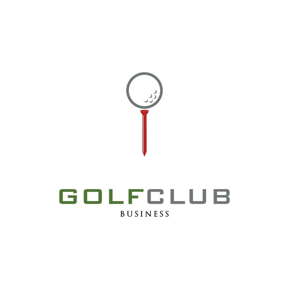 golf klubb ikon logotyp design mall vektor