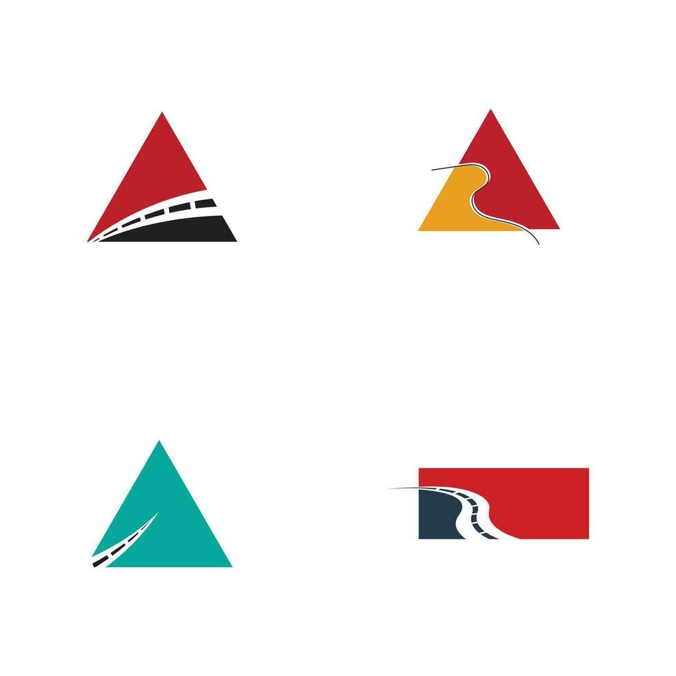 motorväg motorväg väg infrastruktur logotyp vektor