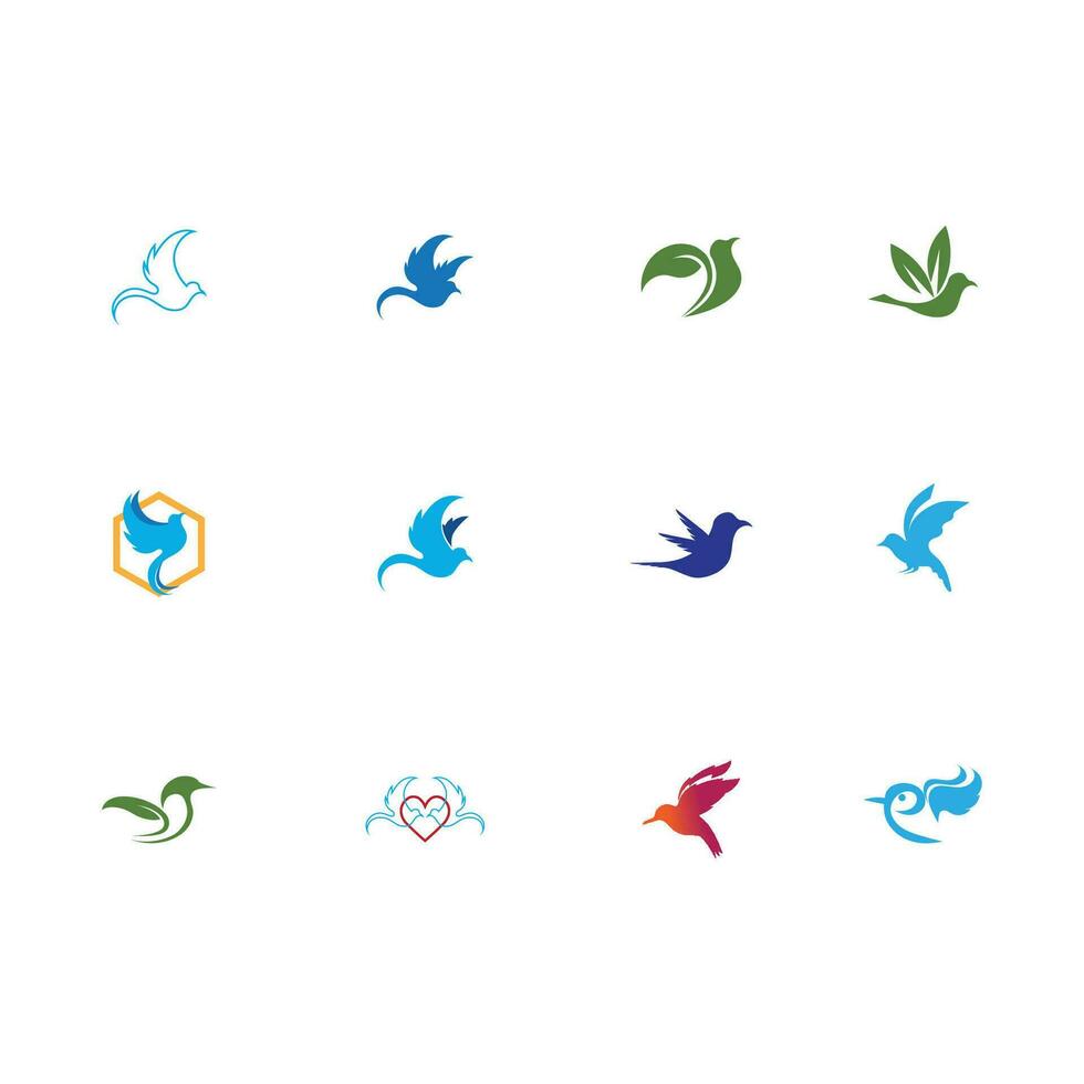 Vogel Logo Bilder Illustration Design vektor