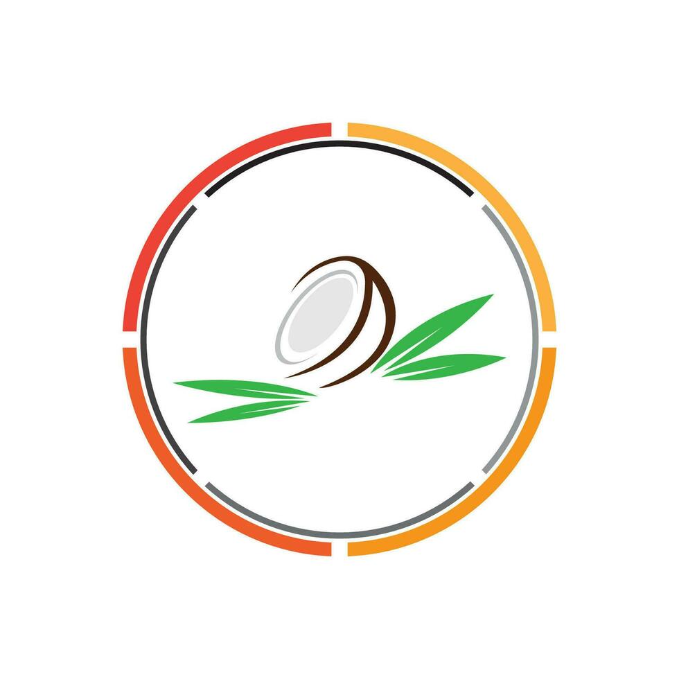 Kokosnuss Logo und Symbol Element vektor