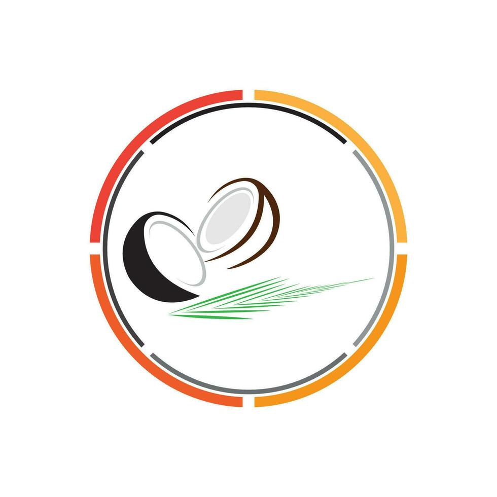 Kokosnuss Logo und Symbol Element vektor
