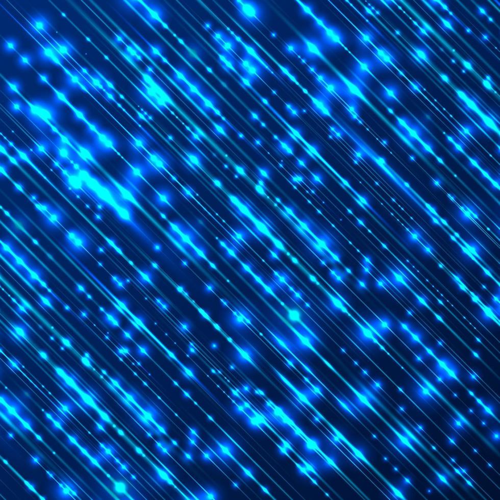 futuristiska tech blå magiska partiklar linjer glittrande glitter på mörk abstrakt bakgrund. du kan använda för omslagsmall, affisch, bannerwebben, flygblad, målsida, utskriftsannons. vektor illustration